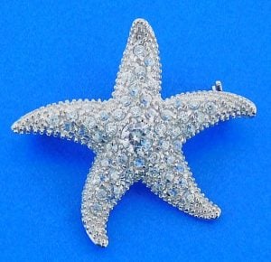 STARFISH,PIN,PENDANT,STERLING