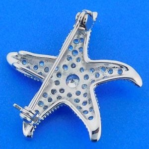 STARFISH,PIN,PENDANT,STERLING