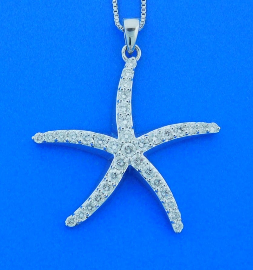 Firangi Yarn Beach Starfish Pendant Velvet Rope Necklace jewellery For