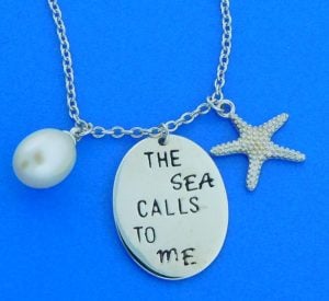 The Sea Calls To Me, LBI Pendant, Sterling Silver | Island Sun Jewelry ...