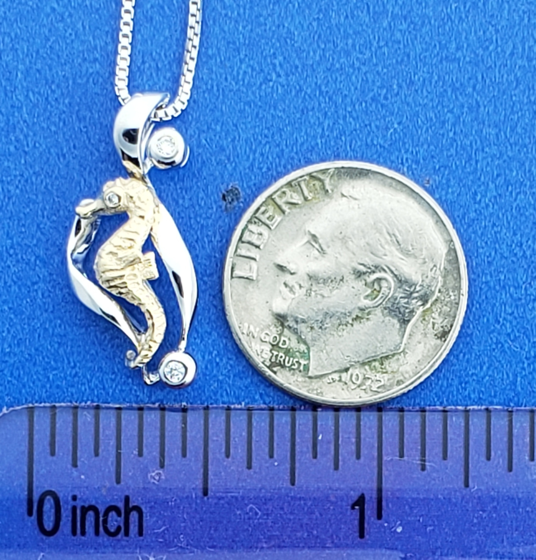 Denny Wong Seahorse Pendant, 14K 2-Tone 3 Denny Wong Seahorse Pendant, 14K 2-Tone - Image 3