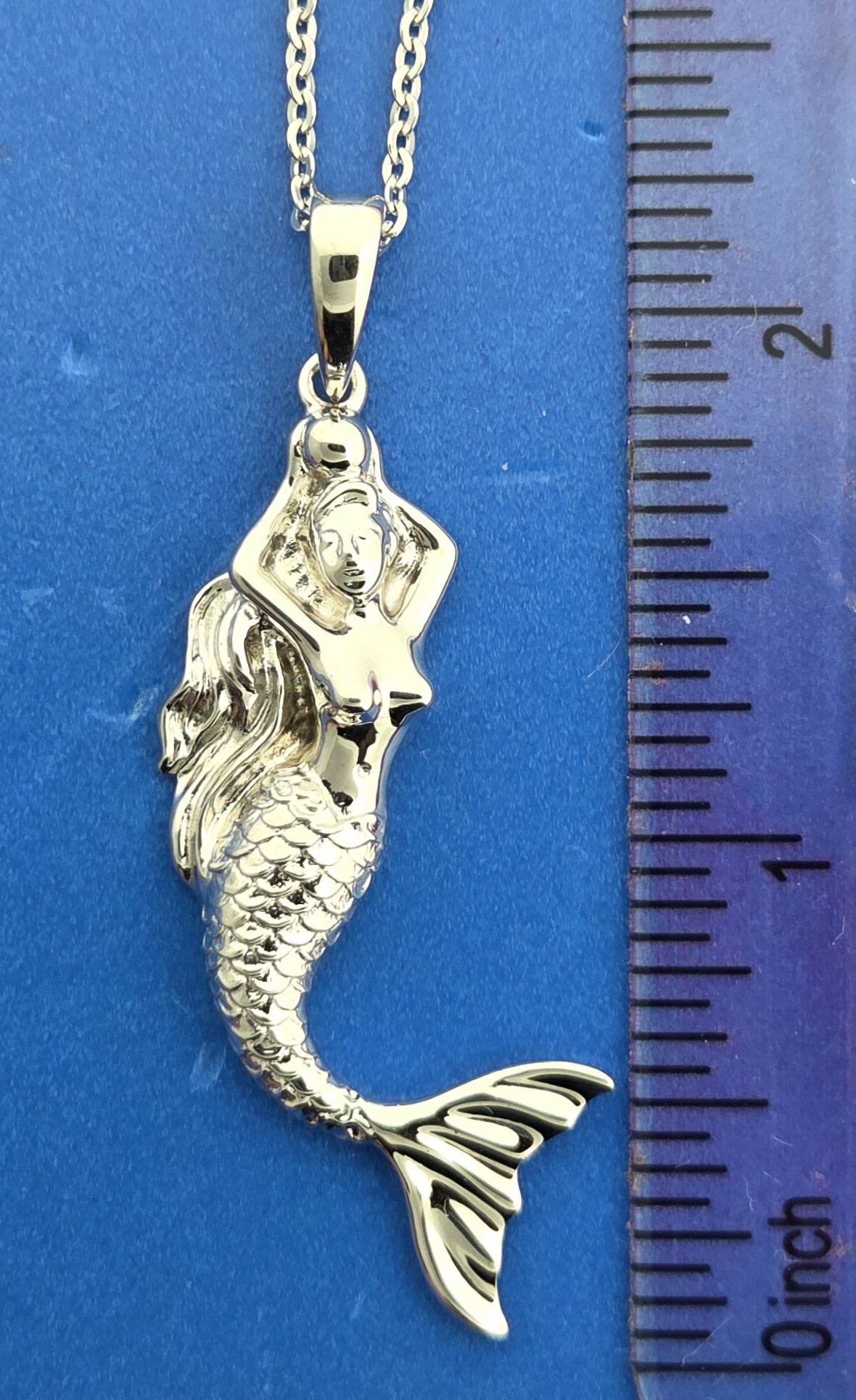 Alamea Mermaid Pendant, Sterling Silver 5 Alamea Mermaid Pendant, Sterling Silver - Image 5
