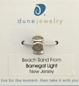 Dune Jewelry Barnegat Light Long Beach Island Sand Bead Charm, Sterling Silver