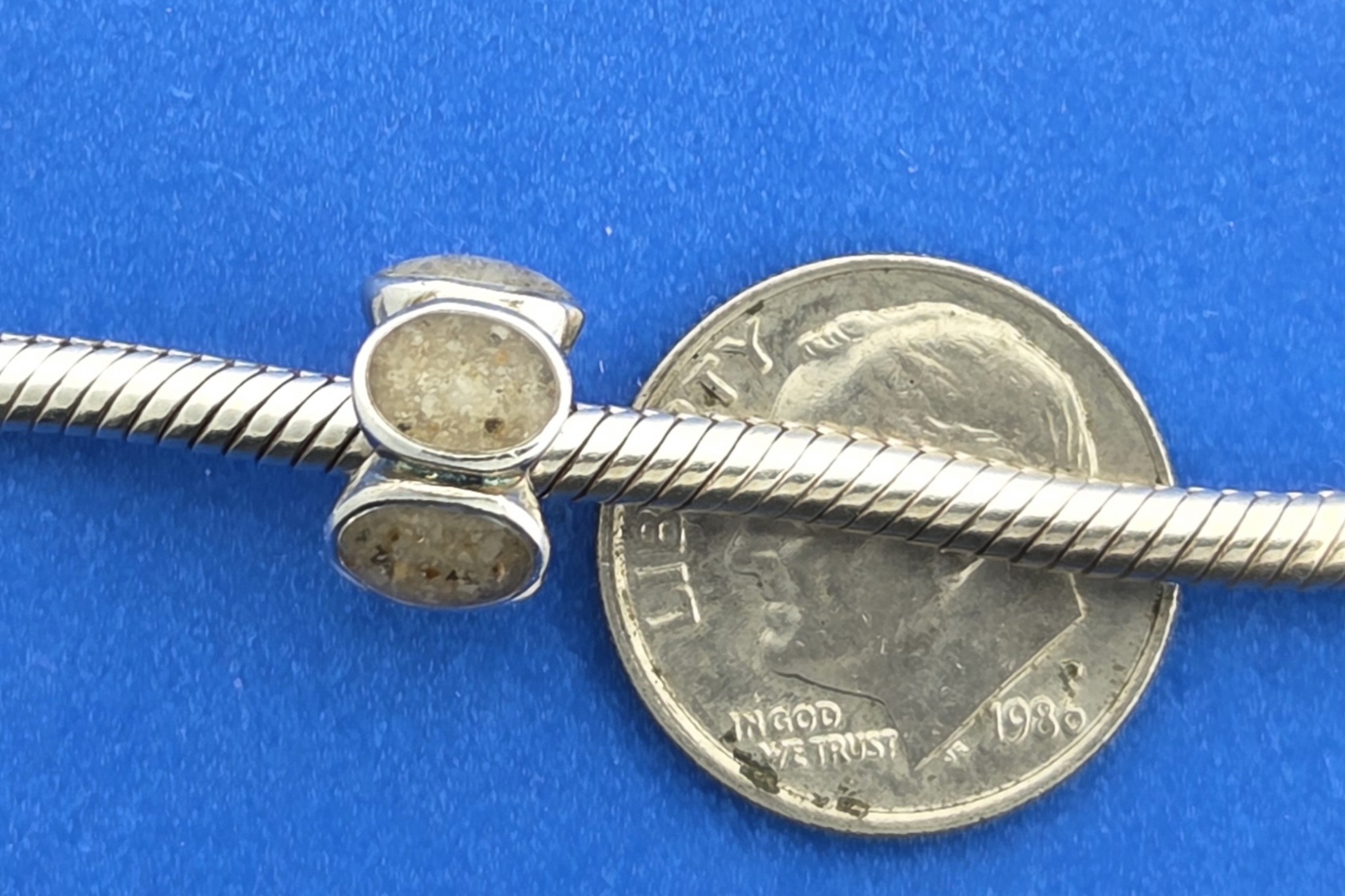 Dune Jewelry Barnegat Light Long Beach Island Sand Bead Charm, Sterling Silver 5 Dune Jewelry Barnegat Light Long Beach Island Sand Bead Charm, Sterling Silver - Image 5