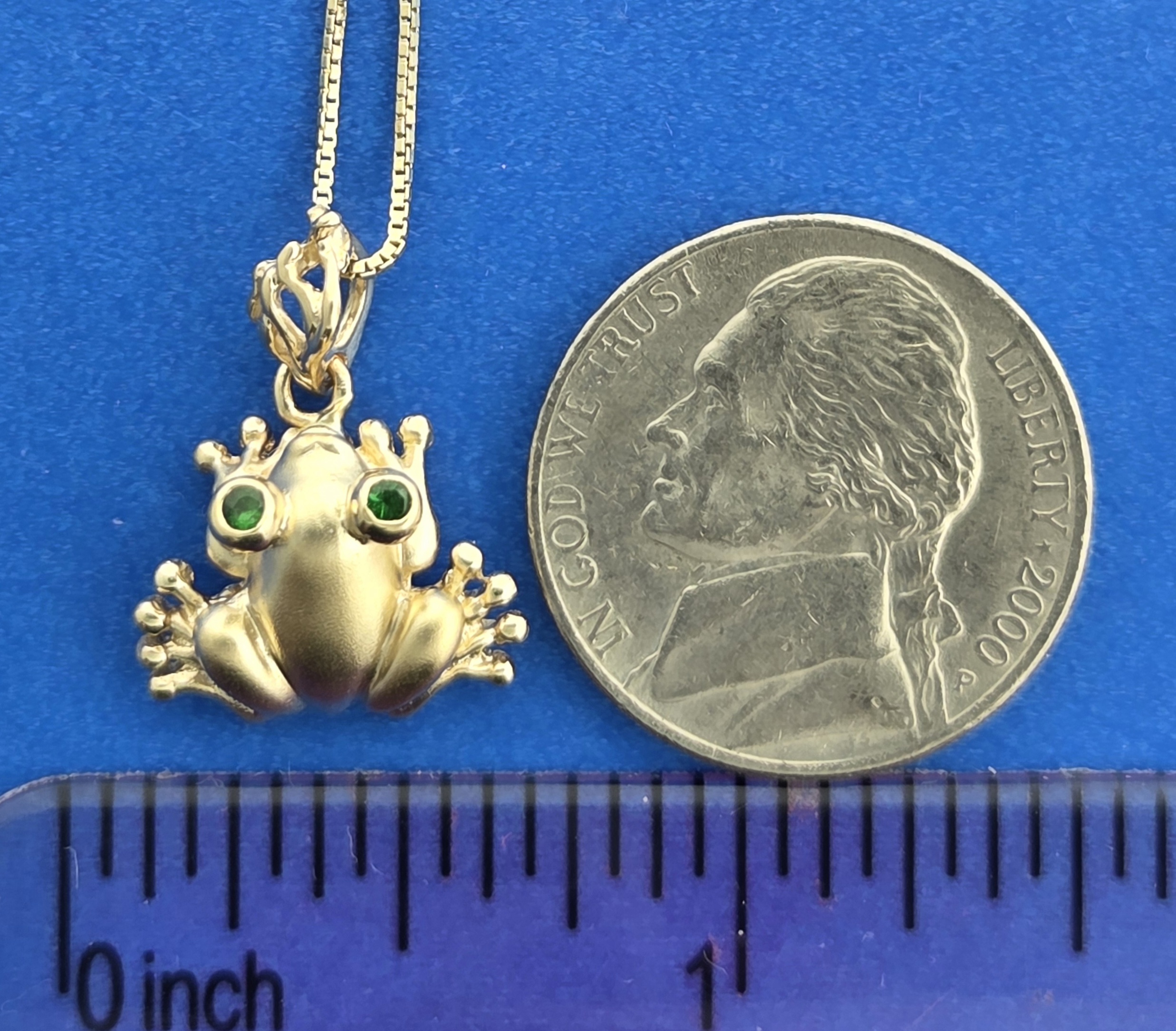 Steven Douglas Tree Frog Pendant, 14K Yellow Gold 5 Steven Douglas Tree Frog Pendant, 14K Yellow Gold - Image 5