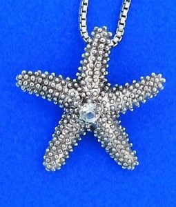 Denny Wong Starfish Pendant, Precious Silver