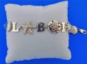 Lbi Sealife Bracelet, Sterling Silver-Lg-8"