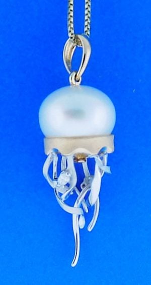 Denny Wong Jellyfish Pendant, 14k 2-Tone