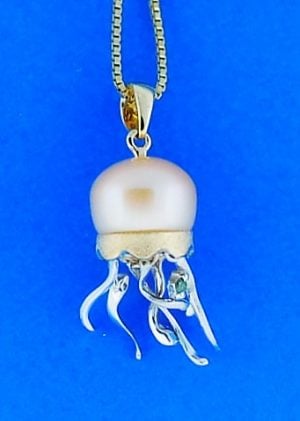 Denny Wong Jellyfish Pendant, 14k 2-Tone