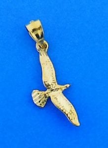 Seagull Pendant/Charm, 14k