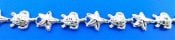 Starfish Seaturtle, Sealife Bracelet, Sterling Silver