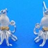 Denny Wong Octopus Pendant, Precious Silver