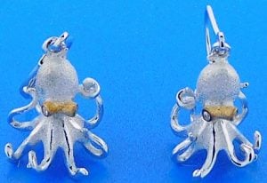 Denny Wong Octopus Pendant, Precious Silver