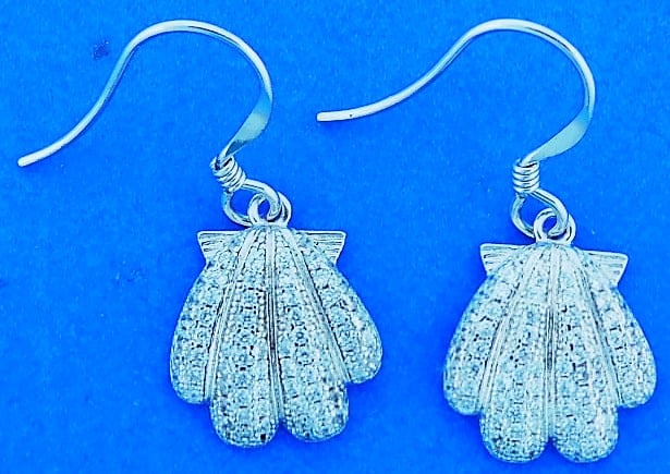 Alamea Sunrise Scallop Shell Cz Fishhook Earrings, Sterling Silver | Island  Sun Jewelry Beach Haven NJ