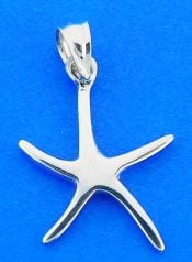 Starfish Pendant/Charm, Sterling Silver