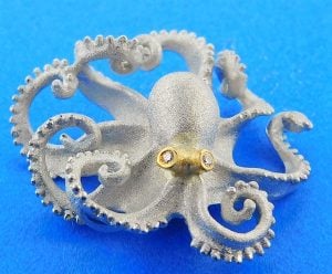 Denny Wong Octopus Beach Collection Pendant/Slide, Precious Silver