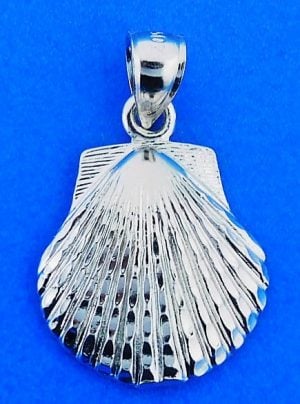 Scallop Shell Pendant/Charmsterling Silver