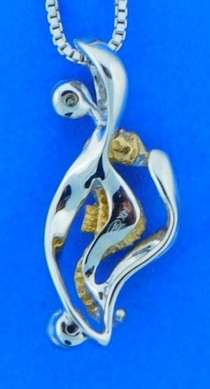 Denny Wong Seahorse Pendant, 14k 2-Tone