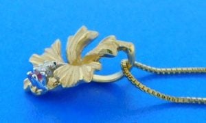 Denny Wong Hibiscus Pendant, 14k Yellow Gold