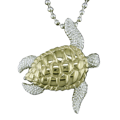 Steven Douglas Gold Silver Sea Turtle