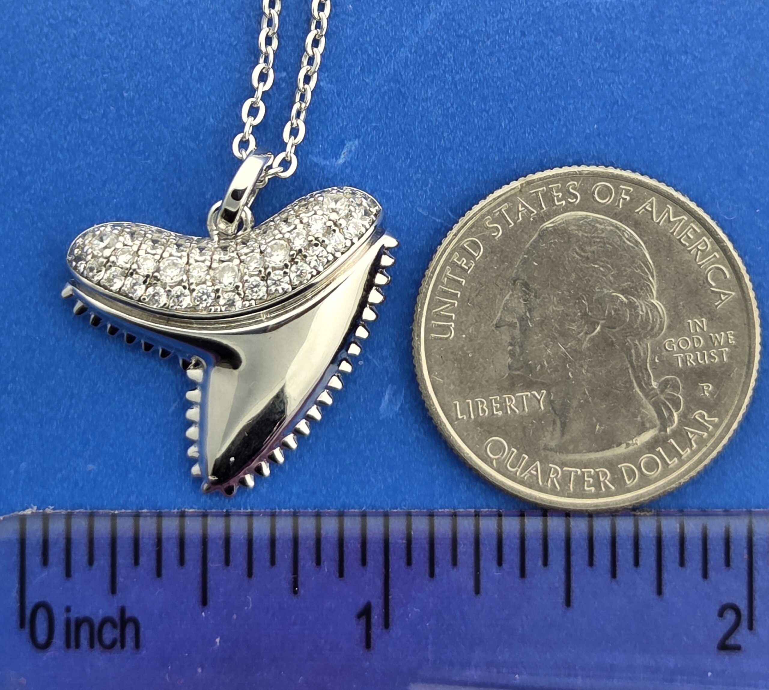 Alamea Shark Tooth Pendant, Sterling Silver 3 Alamea Shark Tooth Pendant, Sterling Silver - Image 3