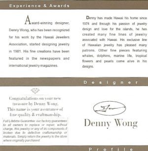 Denny Wong Plumeria Earringsw/2 Diamonds And 2 Pearls, 14K White Gold