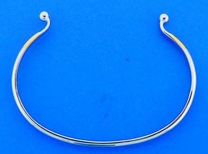 Sterling Silver Cuff Base Interchangeable Bracelet/6.75"