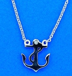 Anchor Necklace, Sterling Silver