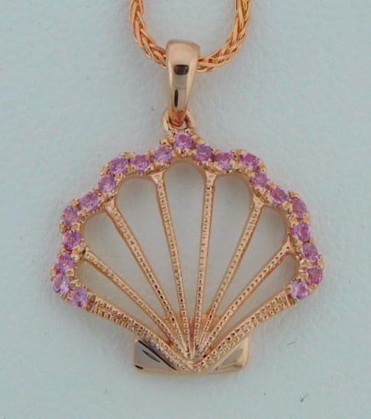 Jewelry | Vintage Handmade Pink Shell Necklace W Brass Clasp | Poshmark