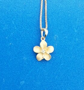 Denny Wong Plumeria Pendant, 14K Rose Gold