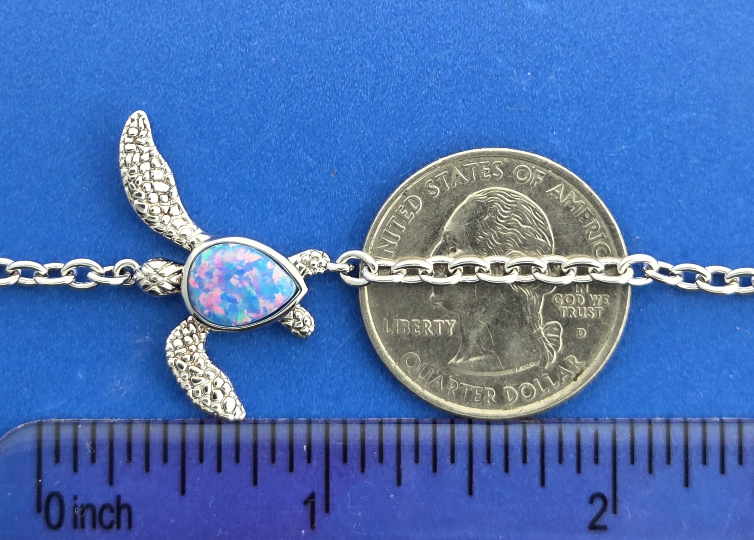 Alamea Sea Turtle Bracelet, Opal & Sterling Silver 5 Alamea Sea Turtle Bracelet, Opal & Sterling Silver - Image 5