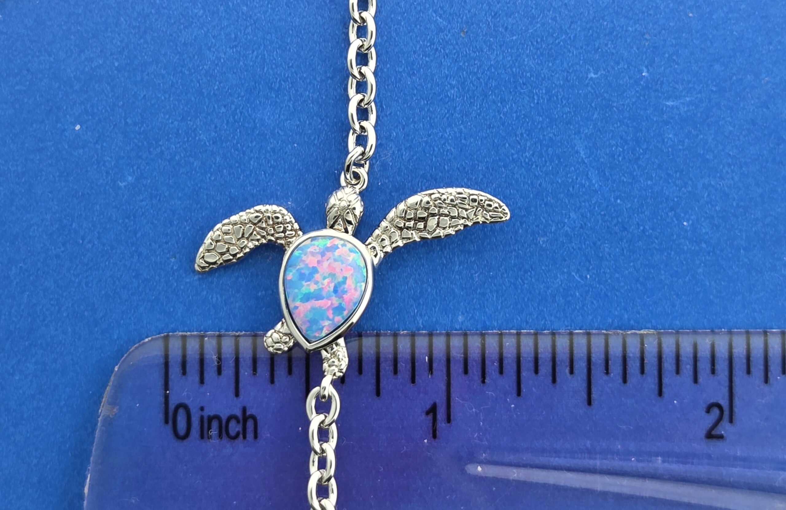 Alamea Sea Turtle Bracelet, Opal & Sterling Silver 6 Alamea Sea Turtle Bracelet, Opal & Sterling Silver - Image 6