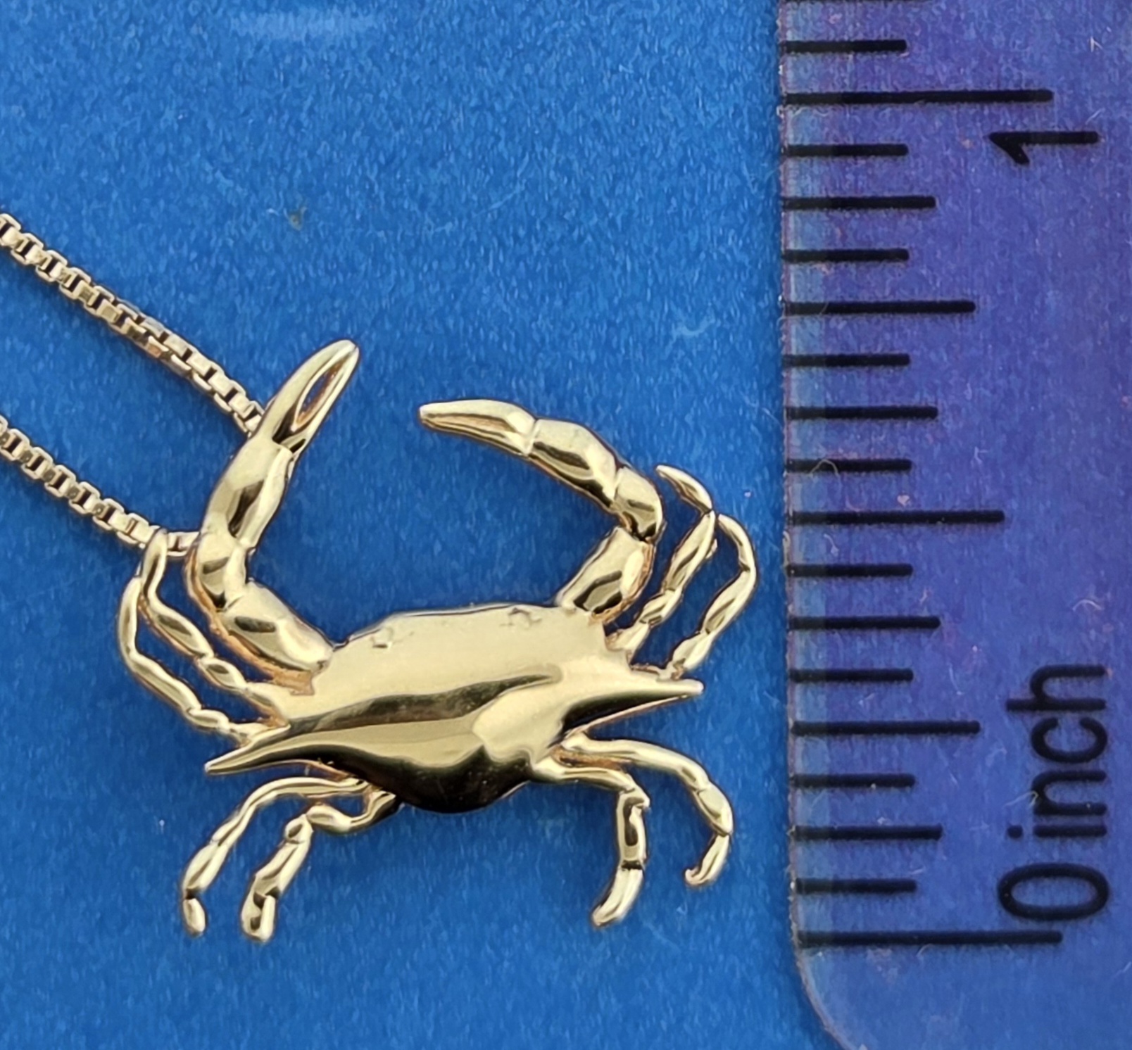 Penny James Blue Crab Pendant, 14k rose gold 3 Penny James Blue Crab Pendant, 14k rose gold - Image 3