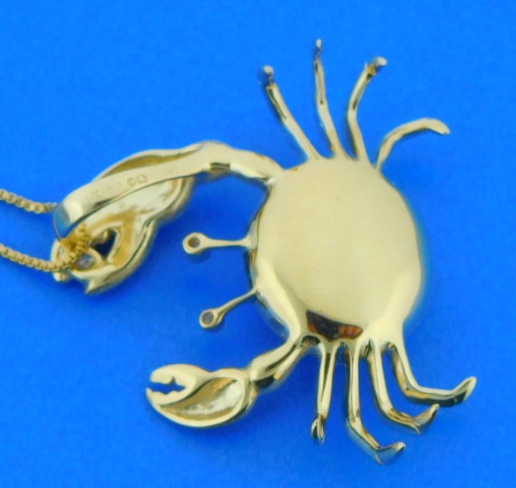 Denny Wong Pearl Crab Pendant, 14K Yellow Gold 2 denny wong crab pearl pendant