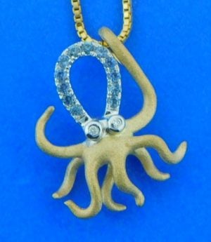 denny wong sapphire octopus pendant