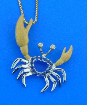 denny wong blue sapphire pendant