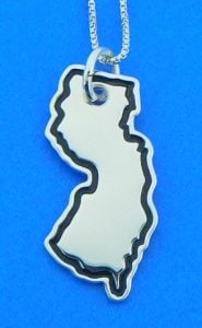 14k new jersey pendant