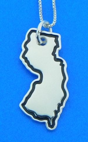 14k new jersey pendant