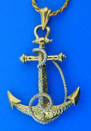 marine anchor,14k