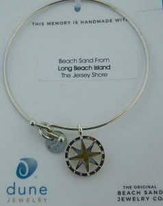 dune jewelry compass rose bracelet, lbi sand