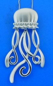 penny james lg sterling jellyfish pendant