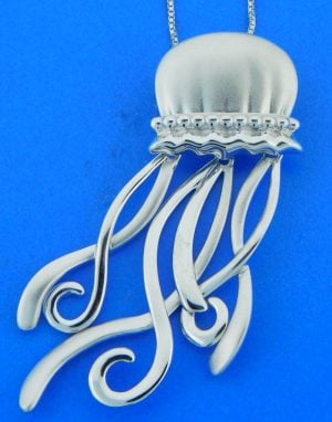 penny james lg sterling jellyfish pendant