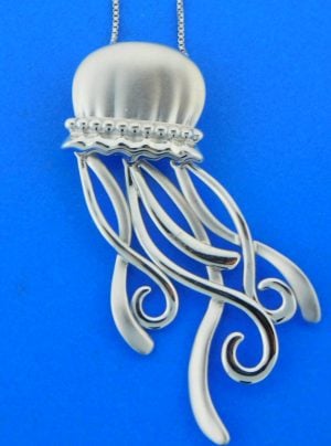 penny james lg sterling jellyfish pendant