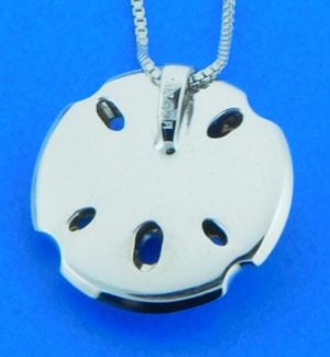 penny jame sand dollar pendant, 14k rose & sterling silver