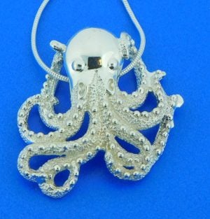 OCTOPUS SLIDE PENDANT, Serling Silver