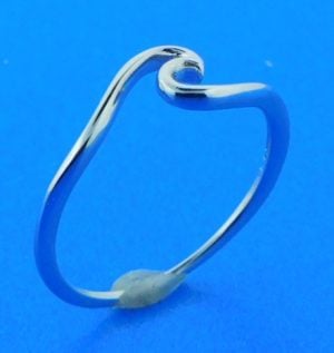 WAVE RING , STERLING SILVER