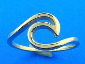 Wave ring 14k