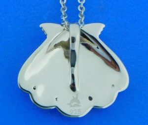 alamea shell, opal & sterling silver pendant