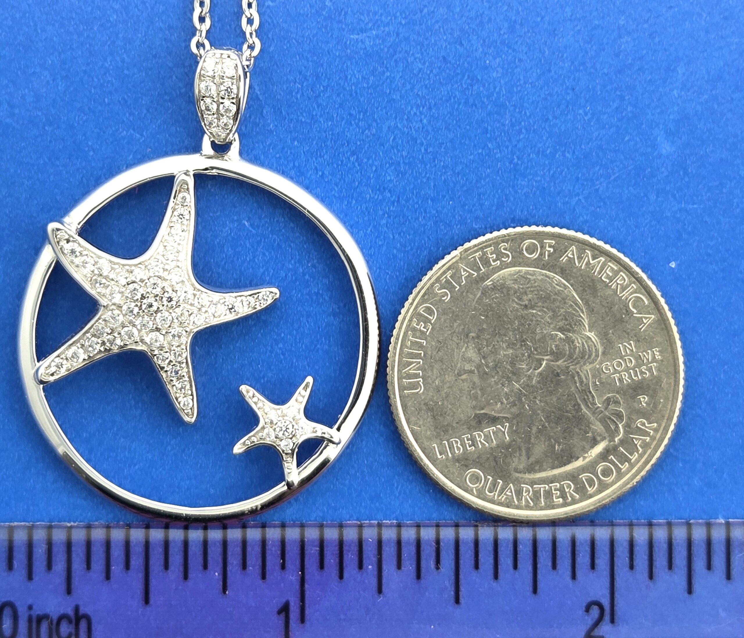 Alamea Starfish Pendant, Sterling Silver 4 Alamea Starfish Pendant, Sterling Silver - Image 4