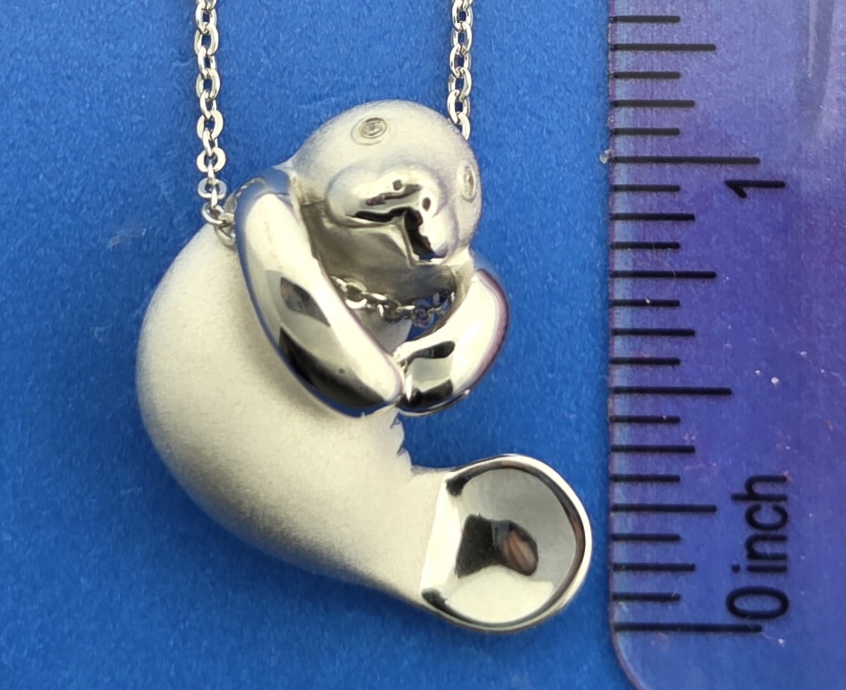 Alamea Manatee Pendant, Sterling Silver 5 Alamea Manatee Pendant, Sterling Silver - Image 5